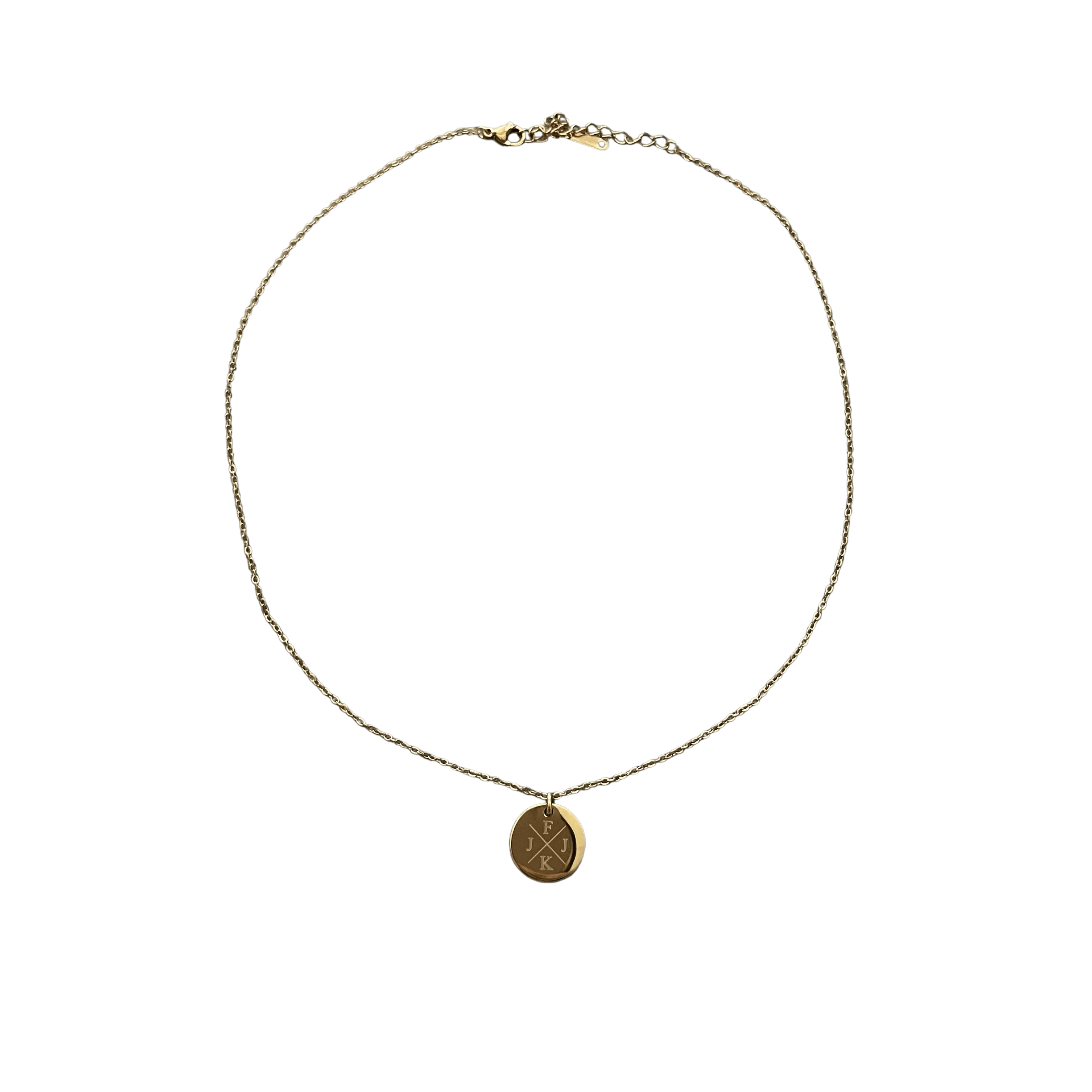 Initial Coin Necklace