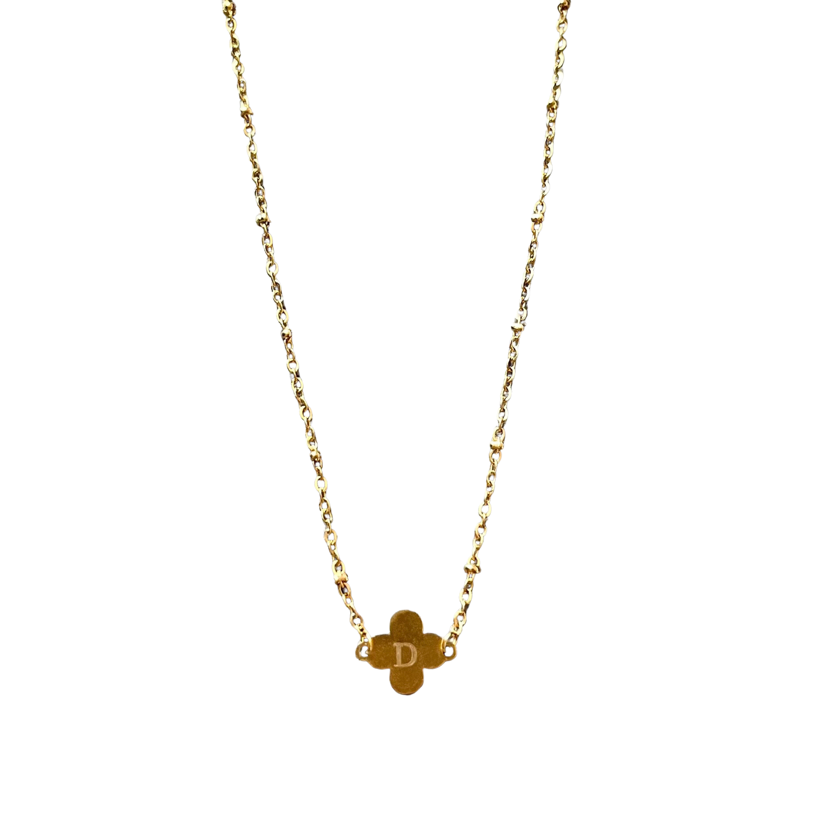 Initial Clover Necklace