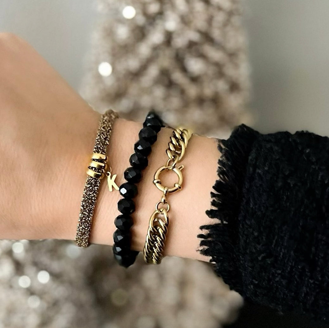 Black sparkle bracelet
